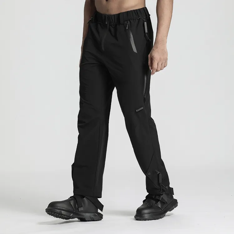 NORVINCY Windbreaker Pants Unisex Black-4