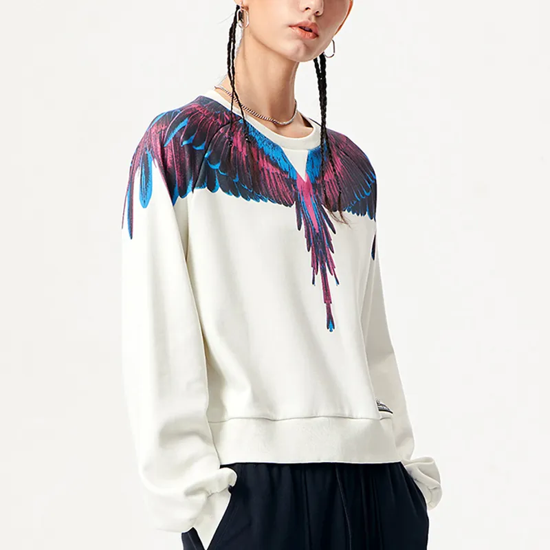 Marcelo Burlon X FILA FUSION Marcelo Burlon Collaboration Collection Sweatshirts Women's Limestone White-4