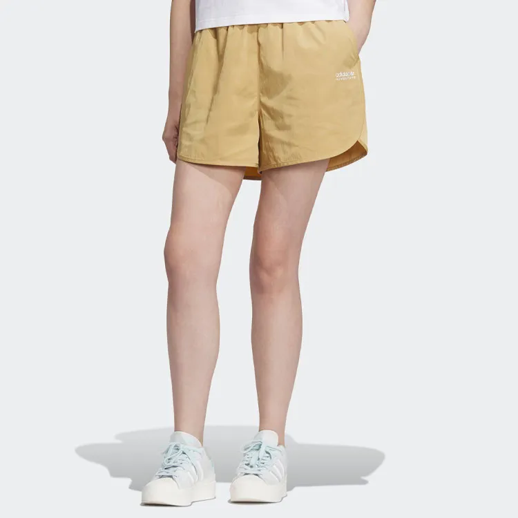 Adidas Originals Sports Shorts Women's Light Gold White-1