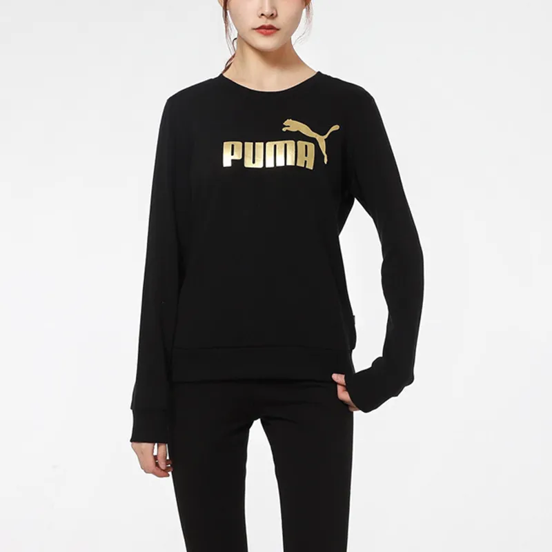 PUMA ESS Sweatshirts Women's Black-2