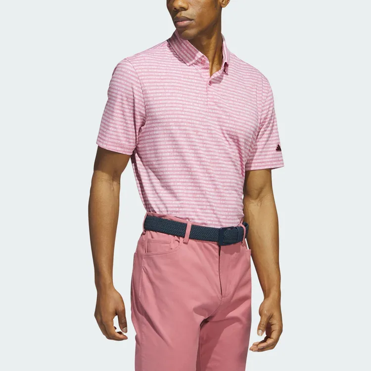 Adidas Polo Shirts Men Stratum Pink-2