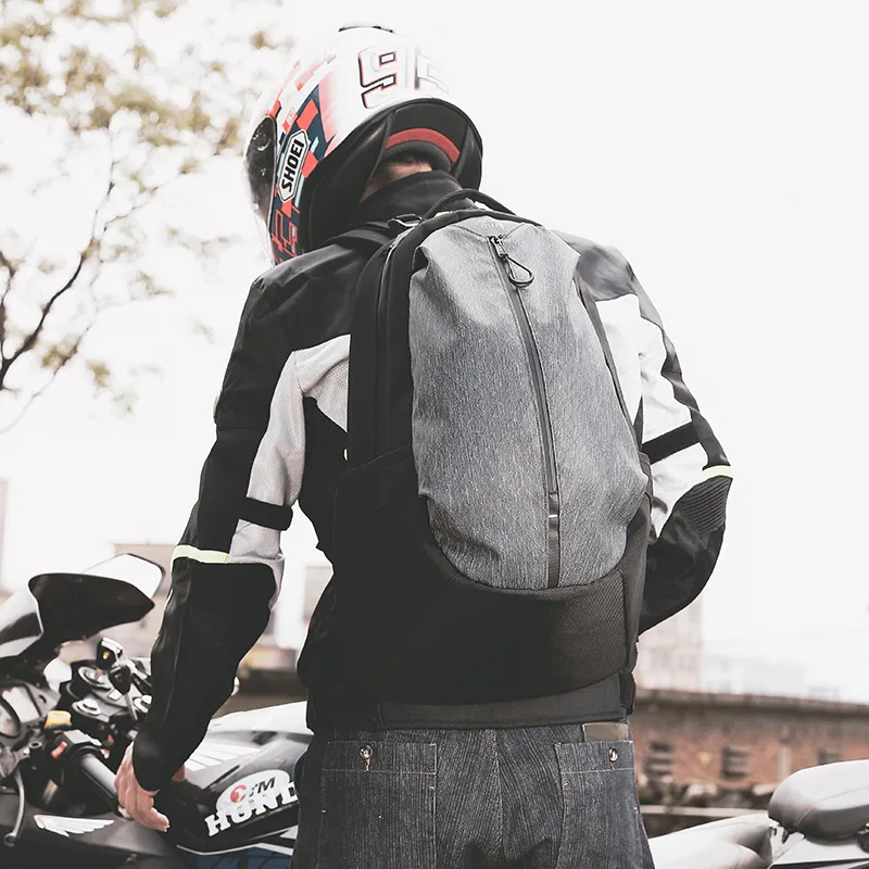 TANGCOOL Oxford Helmet Bag Backpack Regular Unisex Black-5
