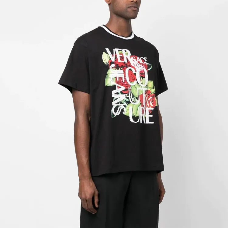 VERSACE JEANS COUTURE T Shirts Men Black-2