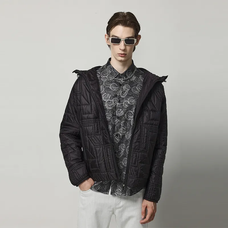 RARE Puffer Jackets Men Black-4