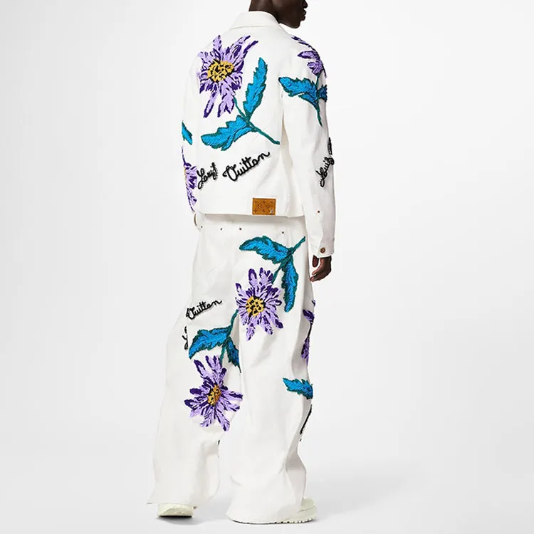 LOUIS VUITTON SS23 Denim Jacket Men's White-1