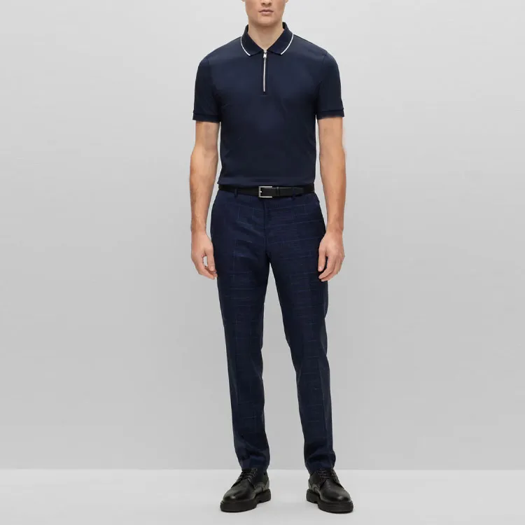 HUGO BOSS Polo Shirt Men's Navy Blue-1