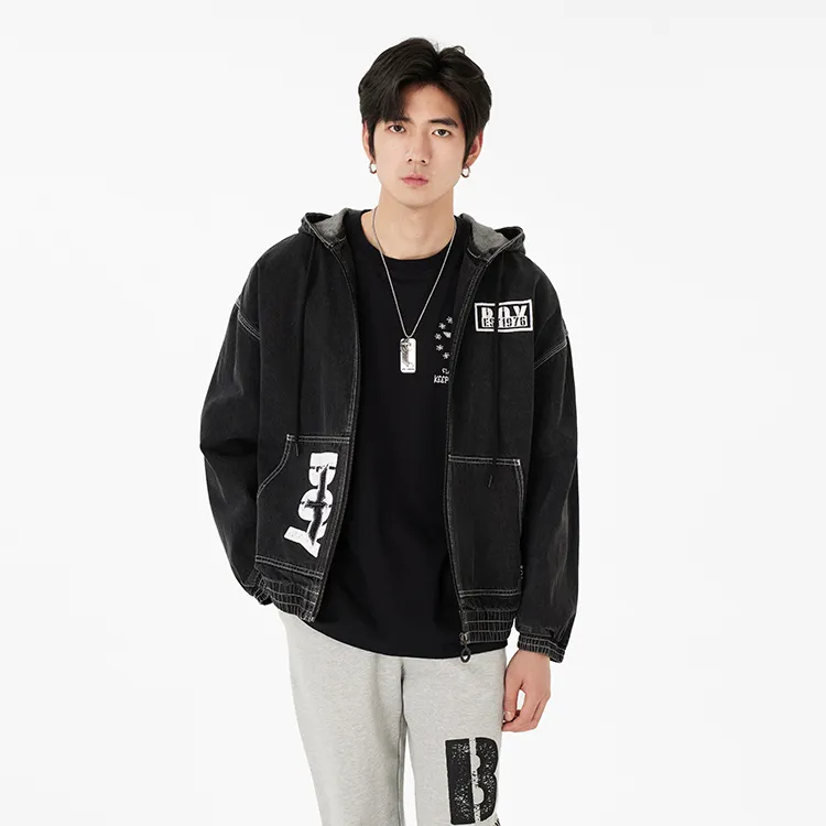 Boy London Denim Jackets Unisex Black-3