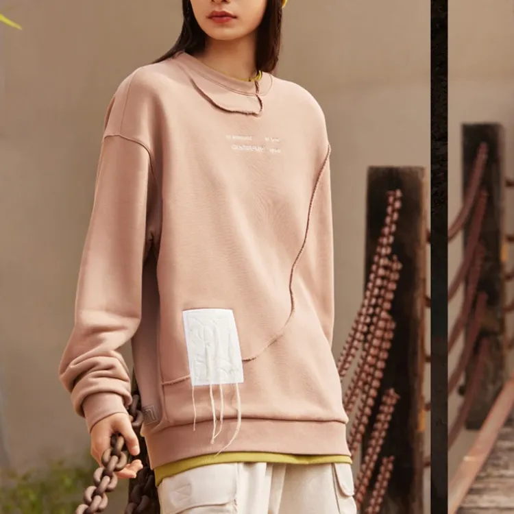 LiNing CF Sweatshirt Unisex Ginger Bread Brown-4