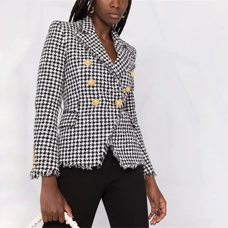 BALMAIN Jackets Women's Plaid-5