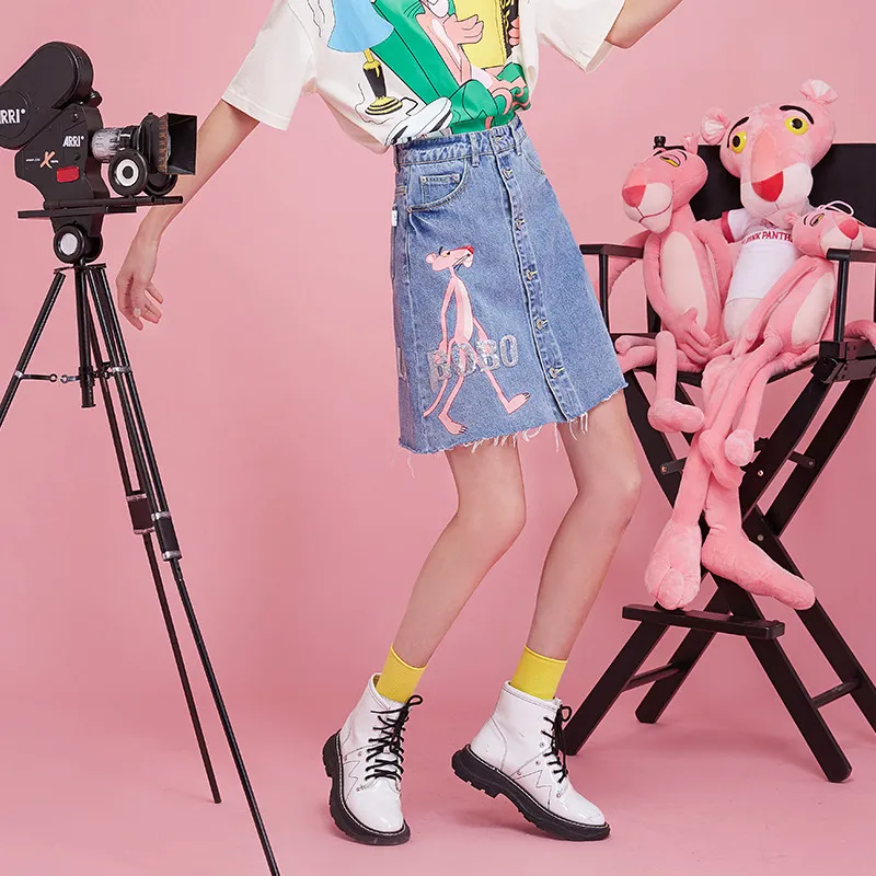 LALABOBO x PINK PANTHER Skirt Light Blue-2