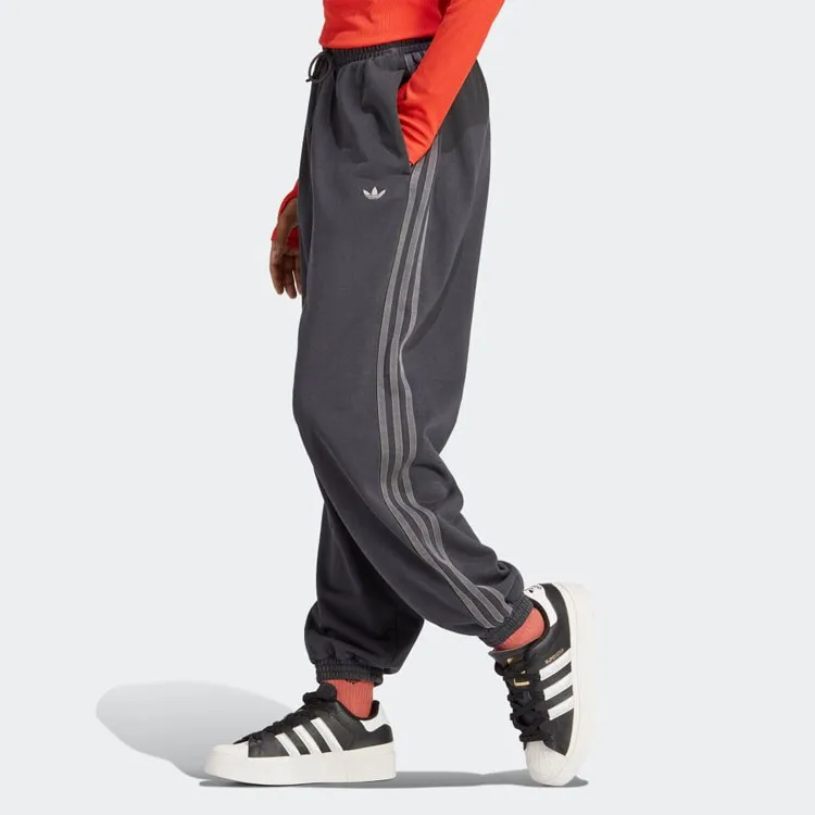 Adidas Originals Knitted Sports Pants Women's Carbon Black-3
