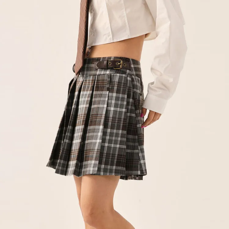 FRLMK Casual Long Skirts Women's Brown-2