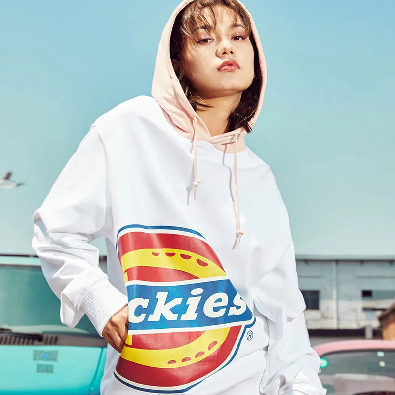 Dickies Sweatshirt Unisex White/Peach Pink-2