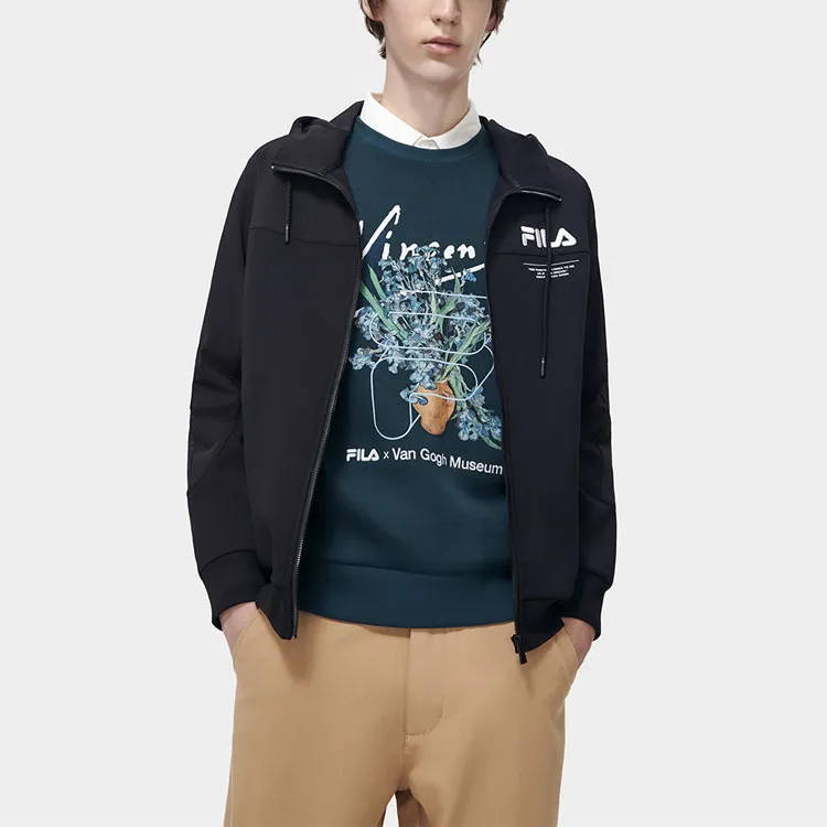 FILA x FANGAOLIANMINGXILIE Jacket Men's Jet Black-2