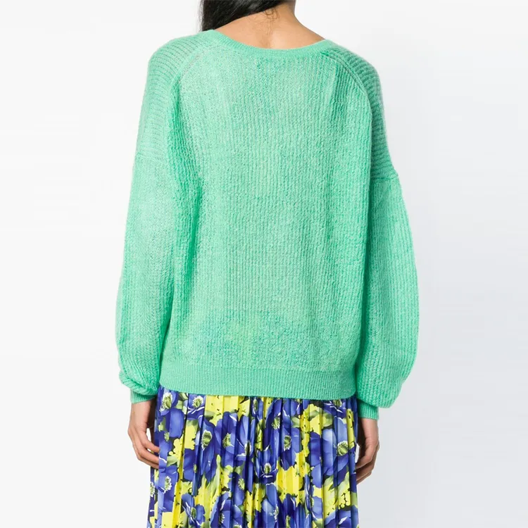 Burberry Loose Fit Knitwear Women's Teal-2