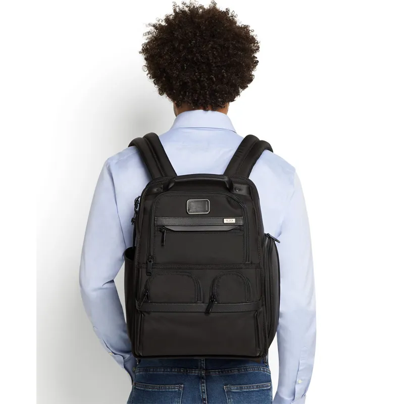 TUMI Alpha 3 Nylon Fabric Backpack Men's Black-8
