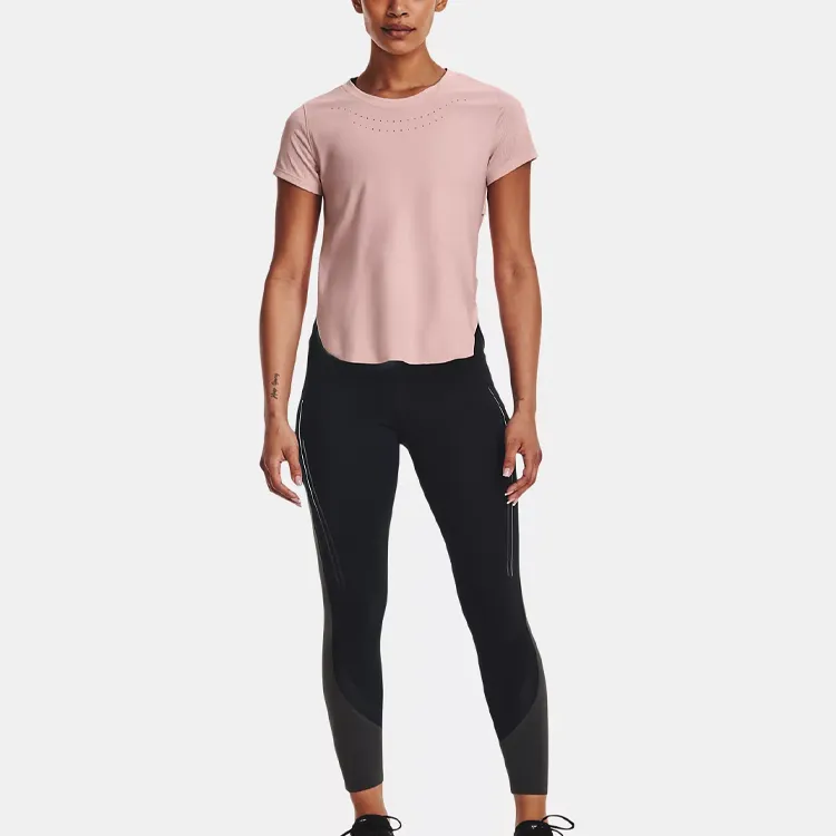 Under Armour Set in Sleeve T Shirt Women's Vintage Pink-2
