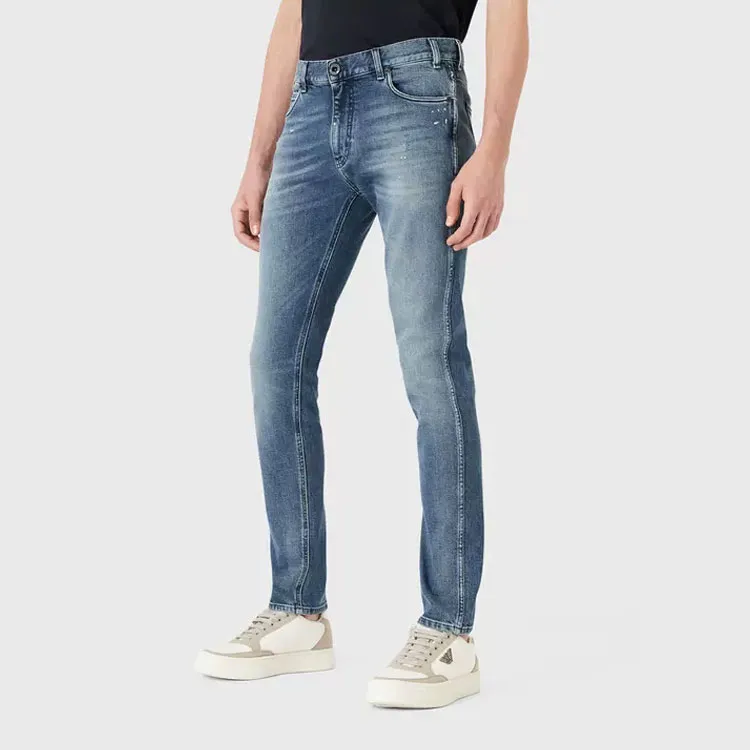 EMPORIO ARMANI FW22 Jeans Men's Blue-3