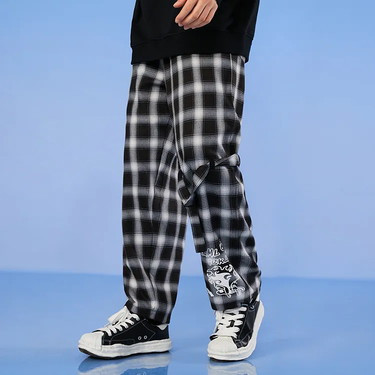LAMLICKA Casual Pants Unisex Black-3