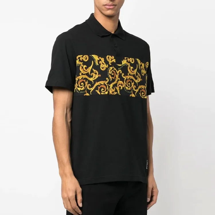 VERSACE JEANS COUTURE SS23 Polo Shirt Men's Black-3