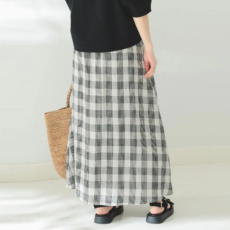Beams Casual Long Skirts Women's Gray-3