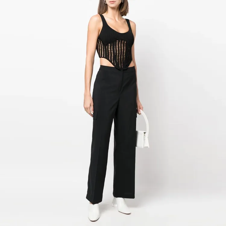 THEORY SS23 Cargo Pants Women's Black-1