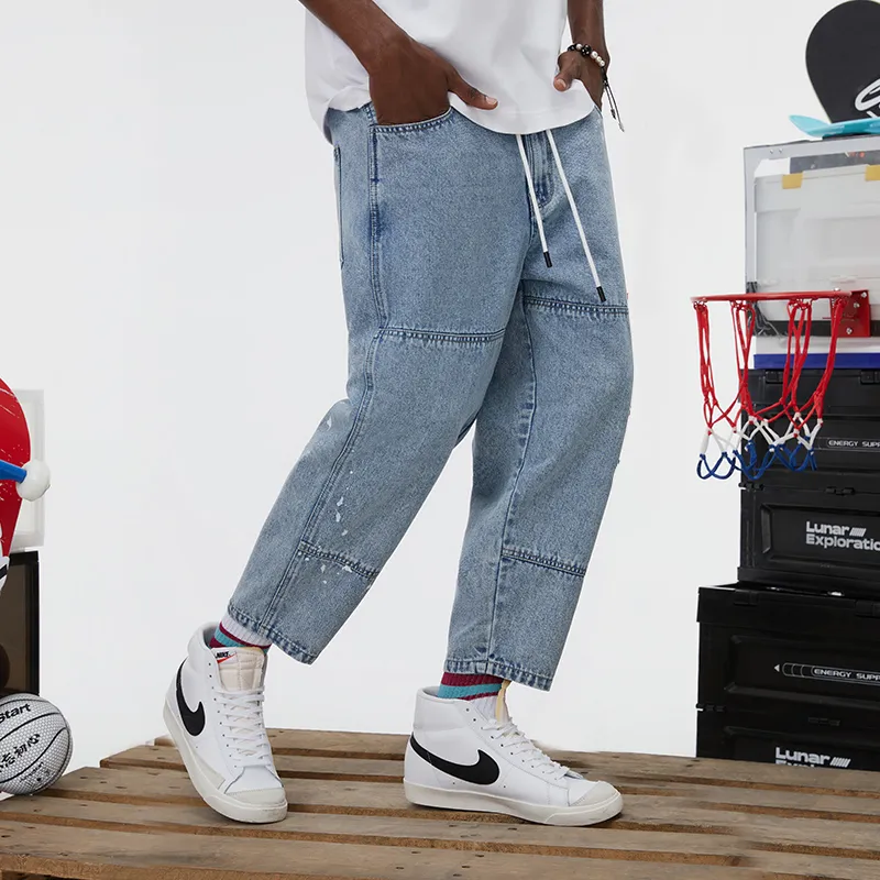 JRs Tapered Pants Jeans Unisex Light Blue-5