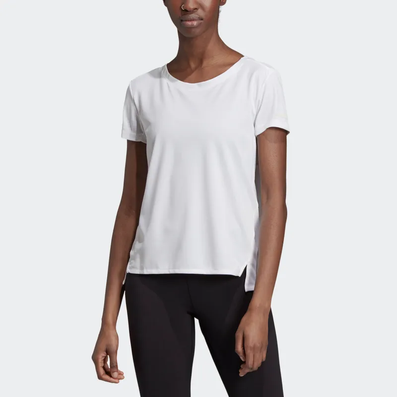 Adidas Set in Sleeve T Shirt Women's White-2