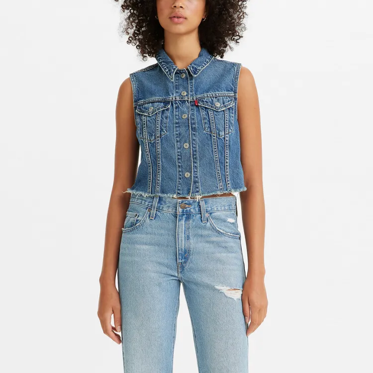 Levis Vests Women's Blue-2