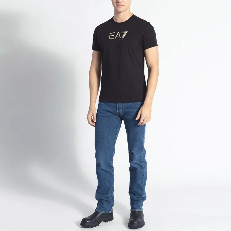 EMPORIO ARMANI EA7 SS22 T Shirt Men's Black-1