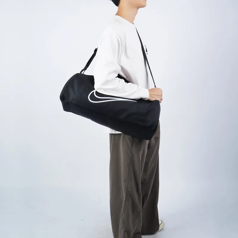 Nike Polyester Gym Bag Camping Bag One Shoulder Handbag Travel Bag Regular Unisex Black-4