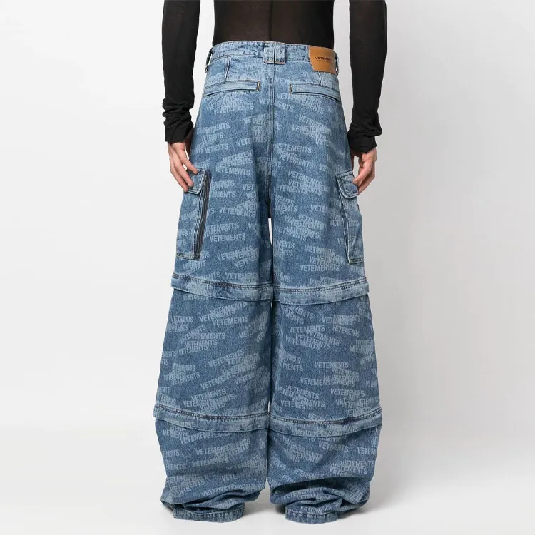 Vetements Transformer Logo print Jeans-3
