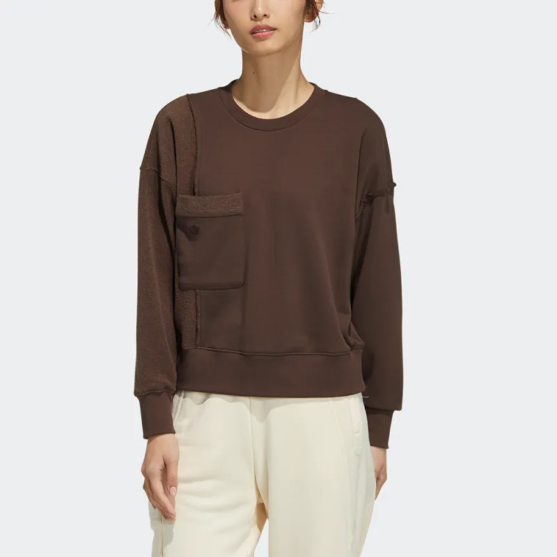 Adidas Originals Sweatshirt Women's Coffee-1