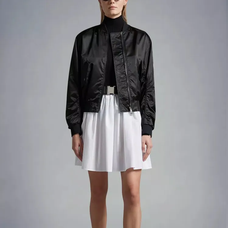 Moncler SS23 Jackets Coats Women's Black-1