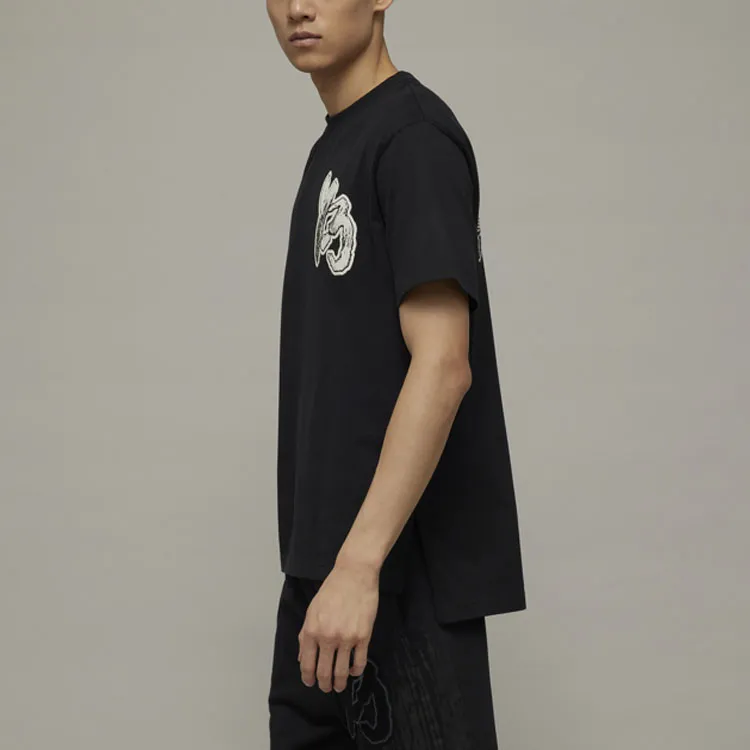 Y 3 T Shirts Unisex Black-4