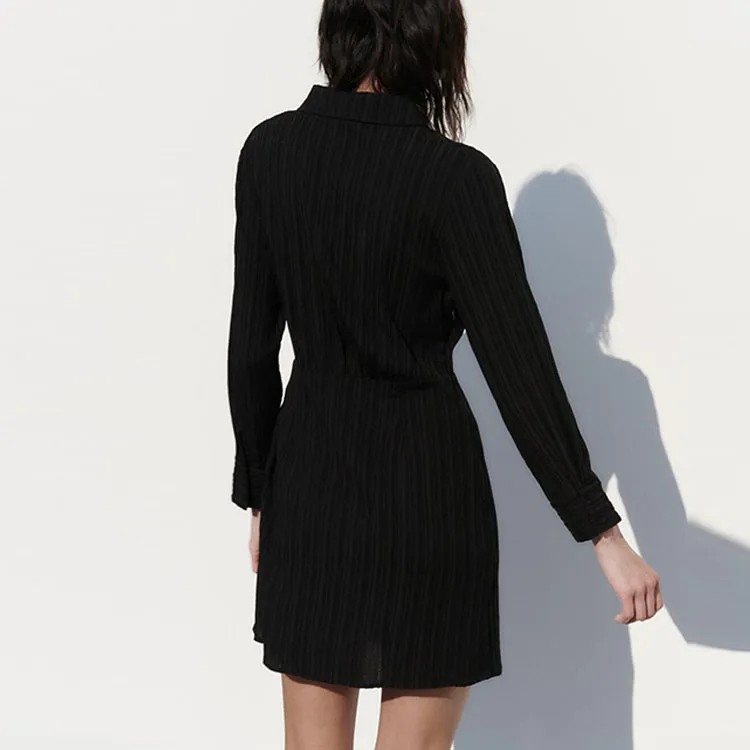 ZARA Long-Sleeved Dresses Women's Black-2