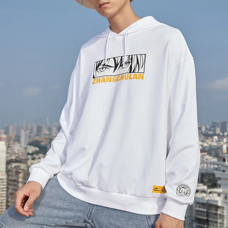 Erke Sweatshirt Spring Fall Winter Men's True White-5