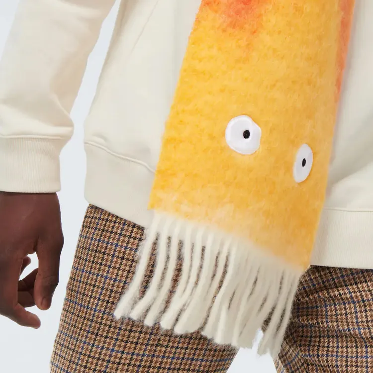 LOEWE Knit Scarves Men Orange-3