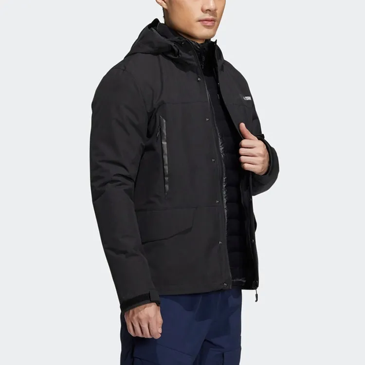 Adidas Down Jackets Men Black-6