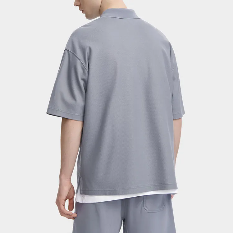 FILA Valentine's Day Collection Polo Shirts Unisex Cyan Brick Gray-3