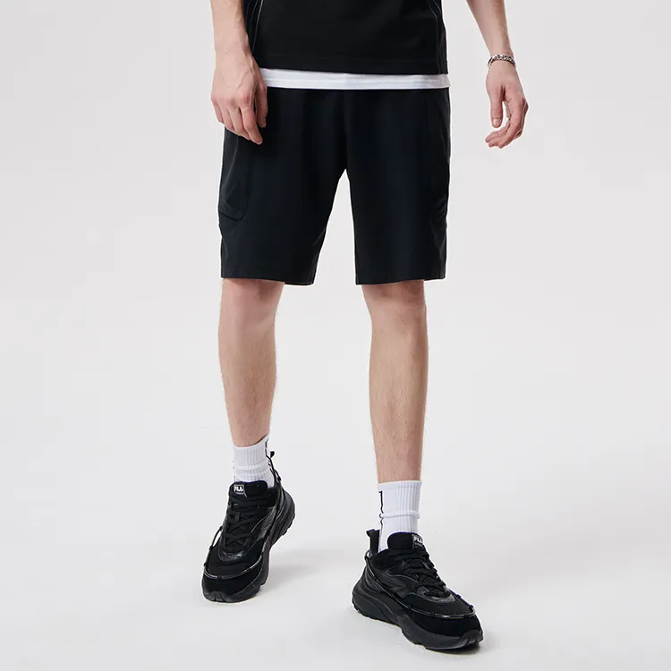 White Mountaineering X FILA FUSION FILA FUSION Hakusan L Collaboration Collection Sports Shorts Men Pitch Black-3