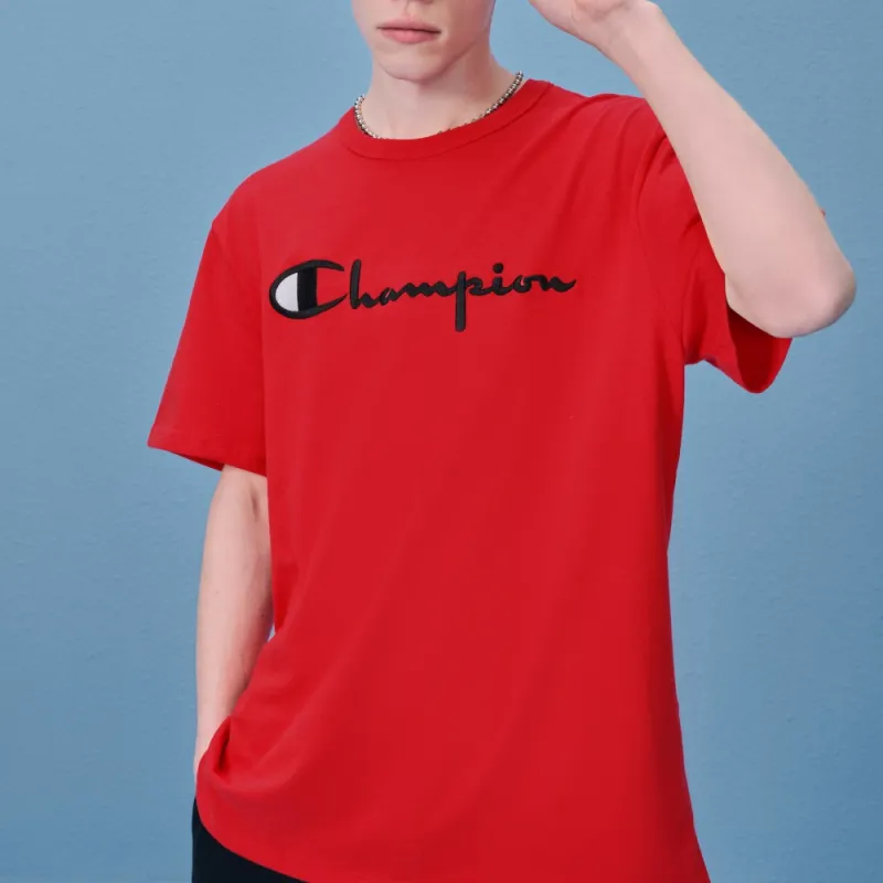 Champion T Shirt US Version Unisex Dark Red-4