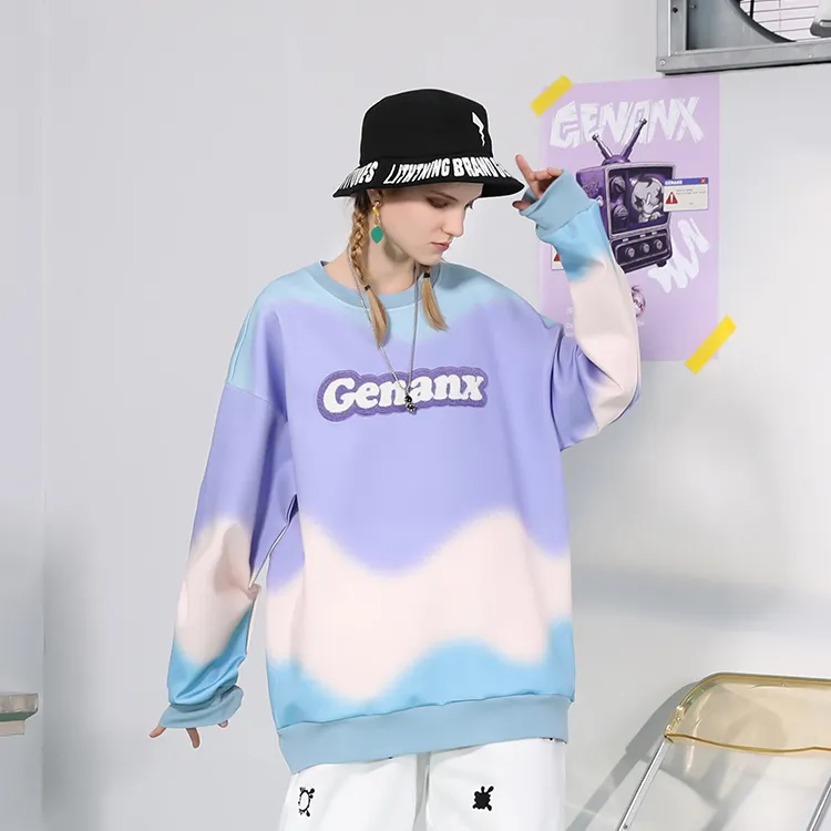GENANX Crew Neck Loose Fit Sweatshirt Unisex-7