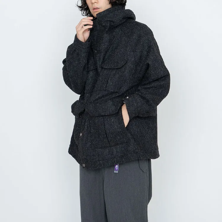 THE NORTH FACE PURPLE LABEL Harris Tweed Gore Tex Infinium Mountain Parka-4