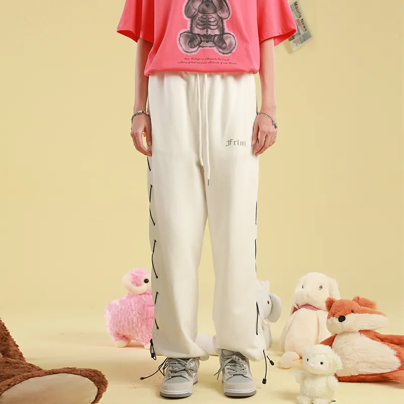 FRLMK Jogger Casual Pants Unisex White-2