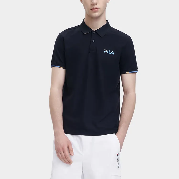 FILA Polo Shirts Men Jet Black-2