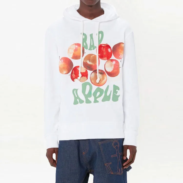 JW Anderson Apple Printed Drawstring Hoodie-1