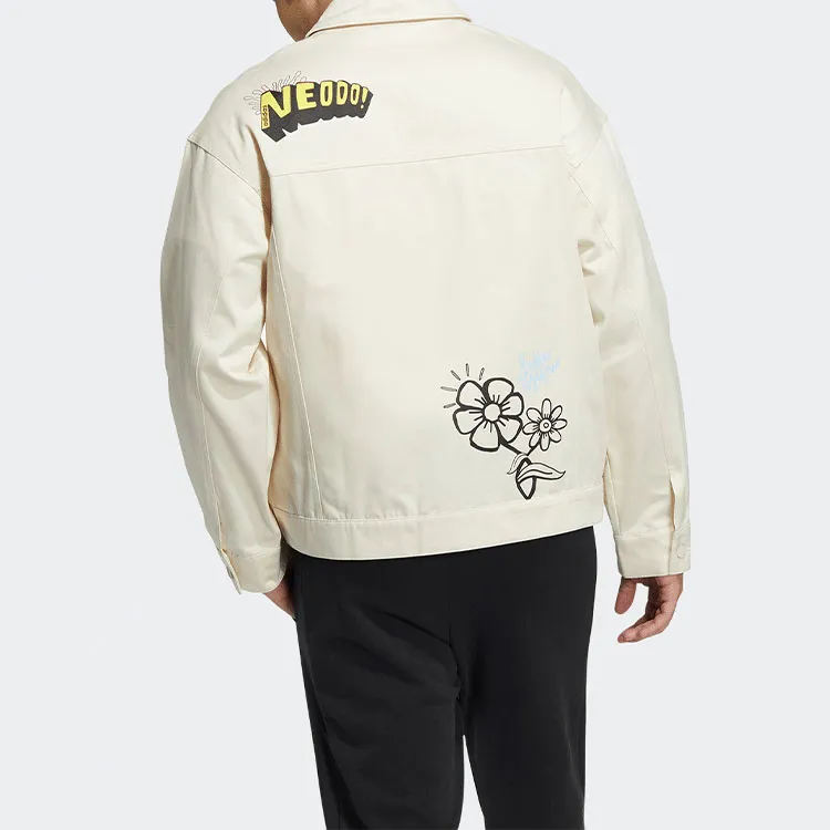 Adidas Neo Jackets Unisex Yellow/White-4