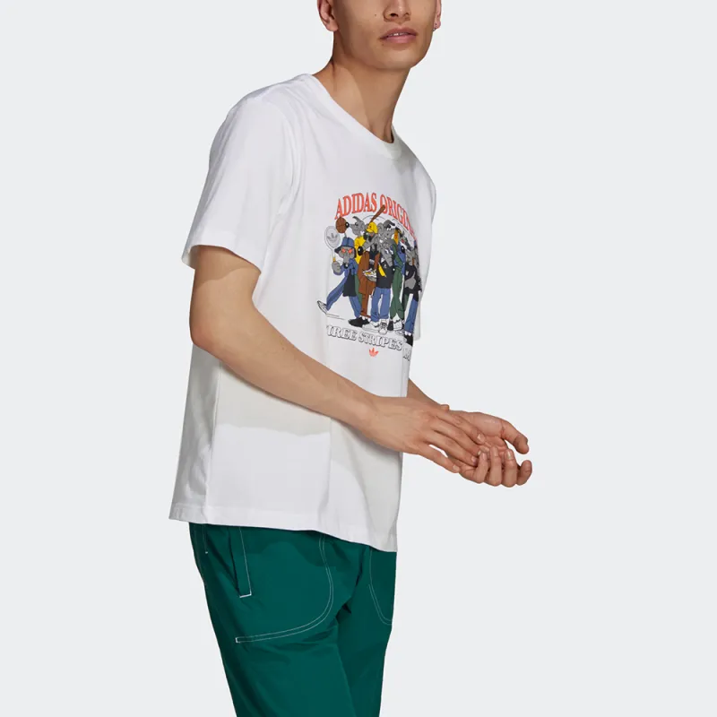 Adidas Originals T Shirt Men's White-3