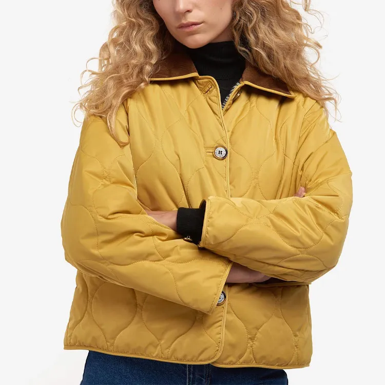 BARBOUR Puffer Jackets Women's Yellow-2